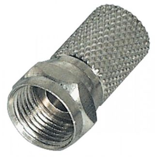 Connettore F a vite 6,8 mm lunghezza 18 mm, zinco pressofuso, diametro interno 6,6 mm